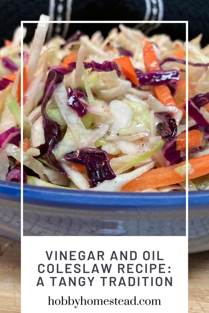 Vinegar and Oil Coleslaw Recipe A Tangy Tradition