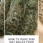 How to Make Mini Hay Bales from Lawn Grass Clippings