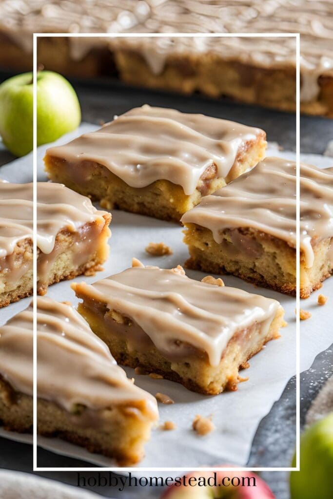 Serving Apple Blondie Bars