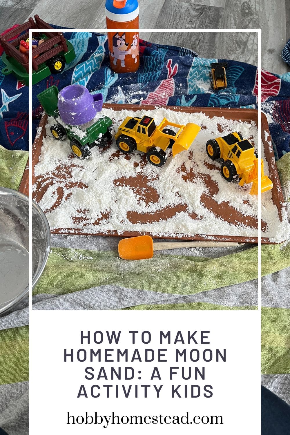 How to Make Homemade Moon Sand: A Fun Activity Kids - Hobby Homestead