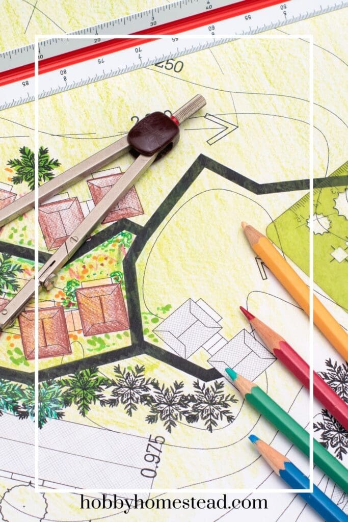 Drawing out a garden plot