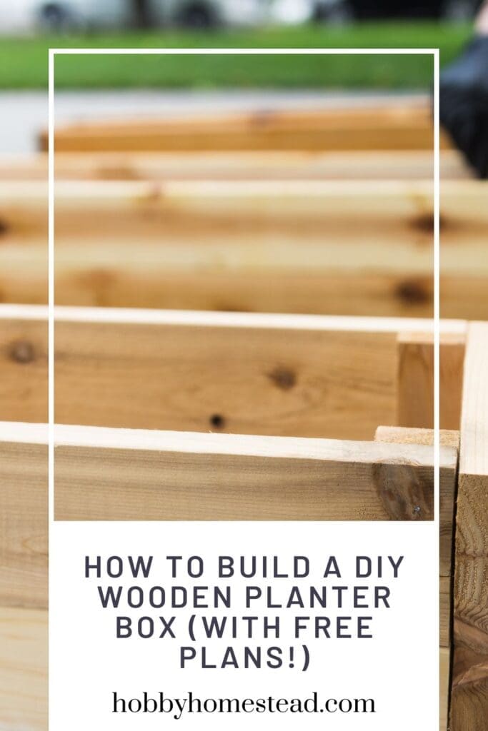 How to Build a DIY Wooden Planter Box (With Free Plans!)