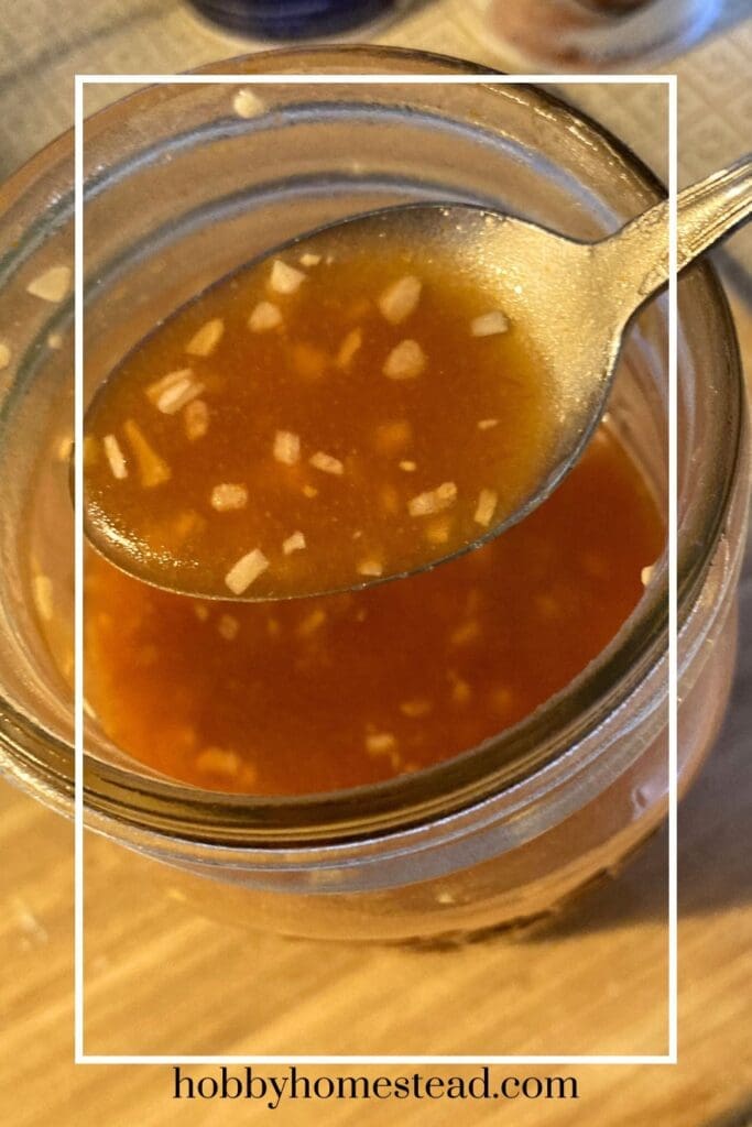 Spoonful of Homemade Vinaigrette