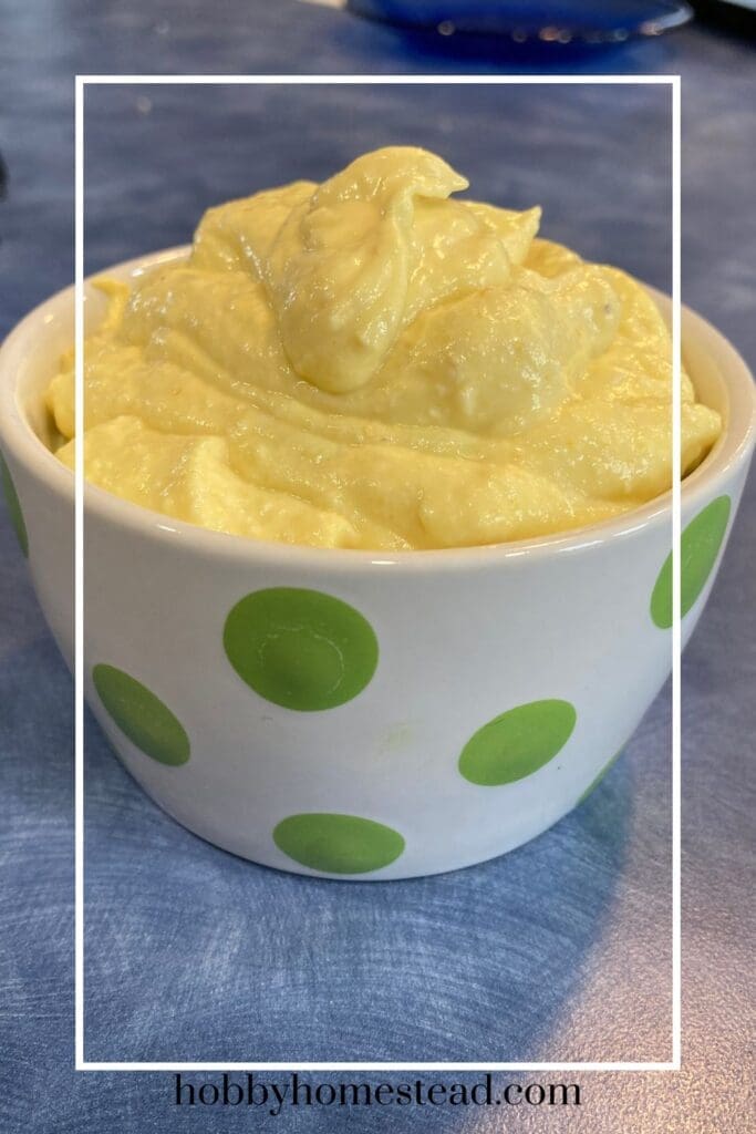 Bowl of Homemade Boiled Egg Mayo