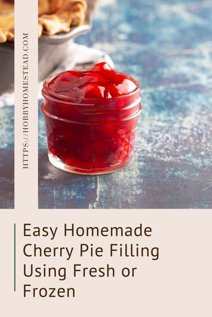 Easy Homemade Cherry Pie Filling Using Fresh or Frozen