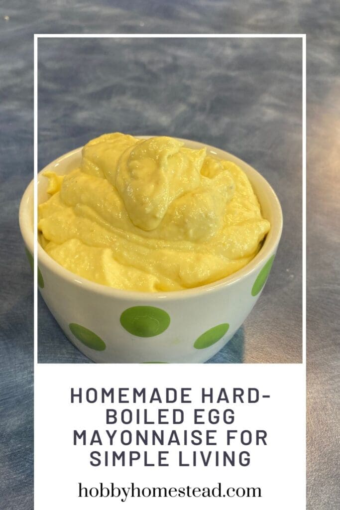 Homemade Hard-Boiled Egg Mayonnaise for Simple Living