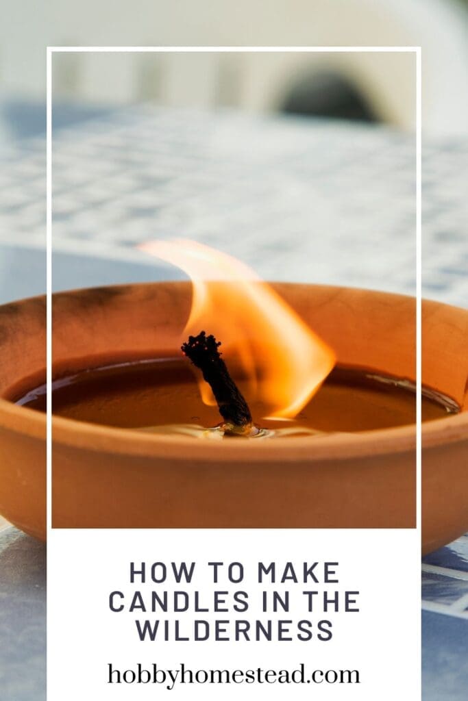 How To Make Candles in the Wilderness