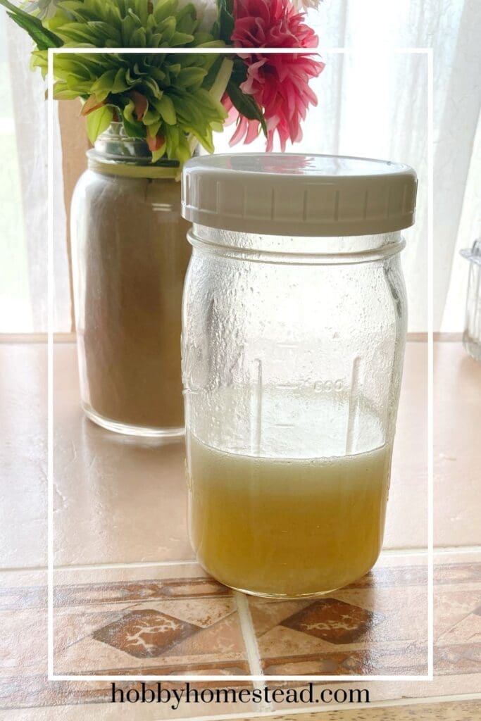 Mason Jar of Buttermilk Syrup