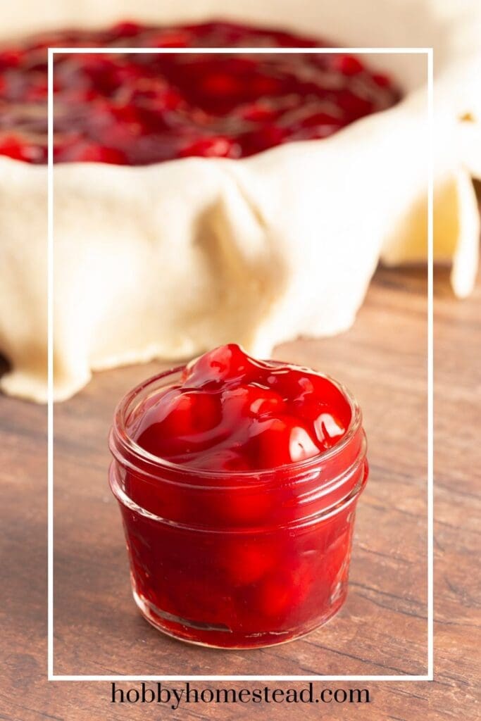 making a cherry pie with homemade filling