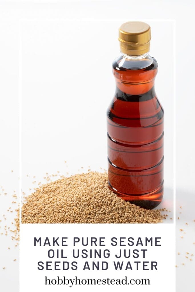 Make Pure Sesame Oil Using Just Seeds and Water