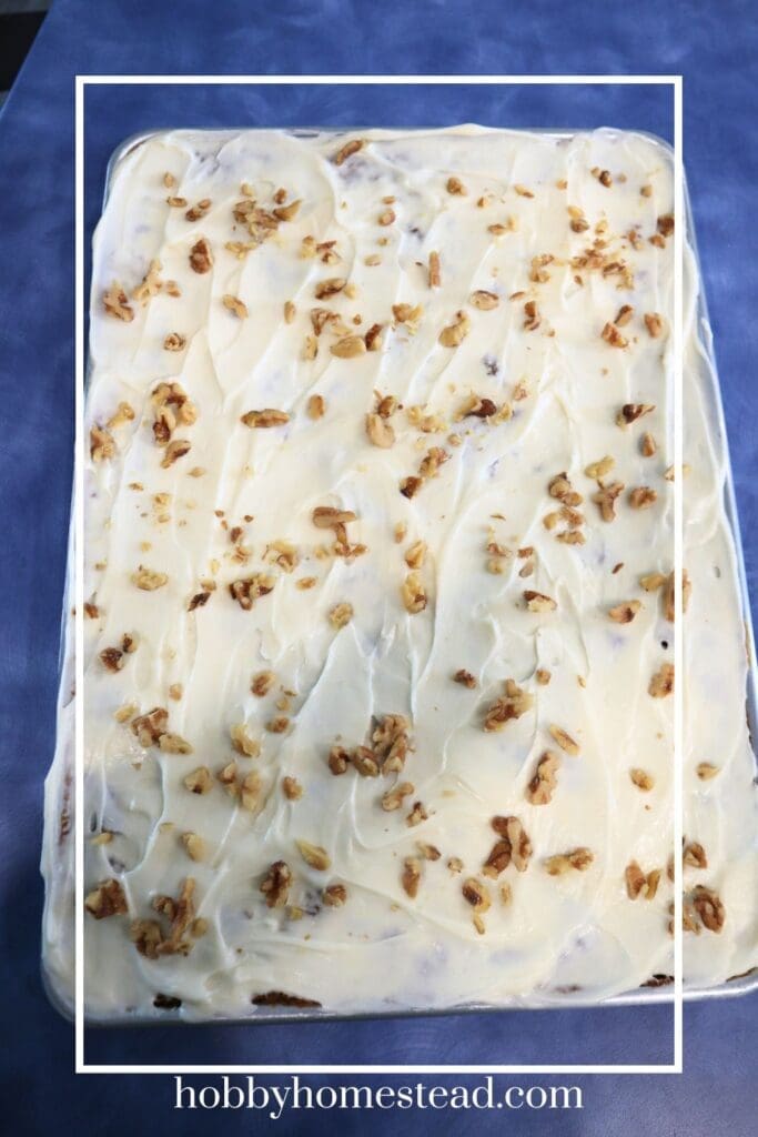 Pan of Carrot Cake Bars