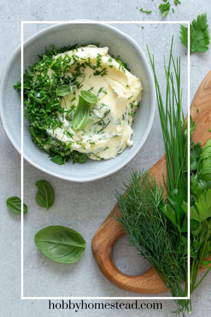 Adding Fresh Herbs to Garlic Butter