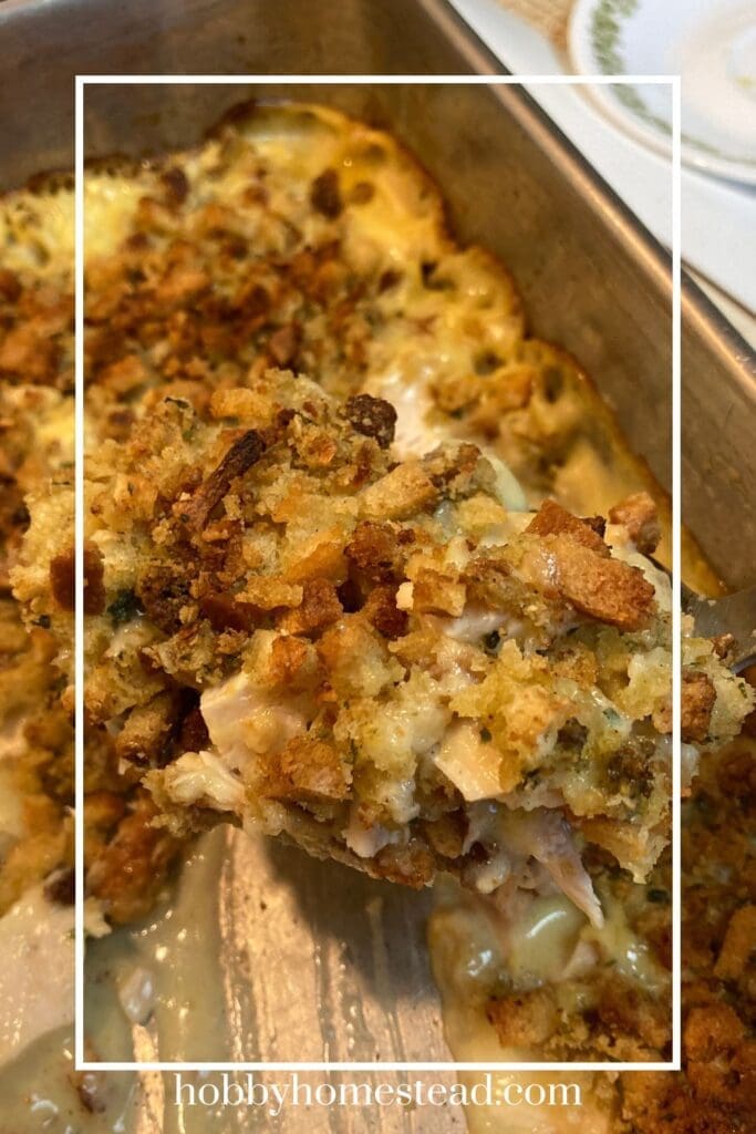 Hearty Rotisserie Chicken Casserole in Dish