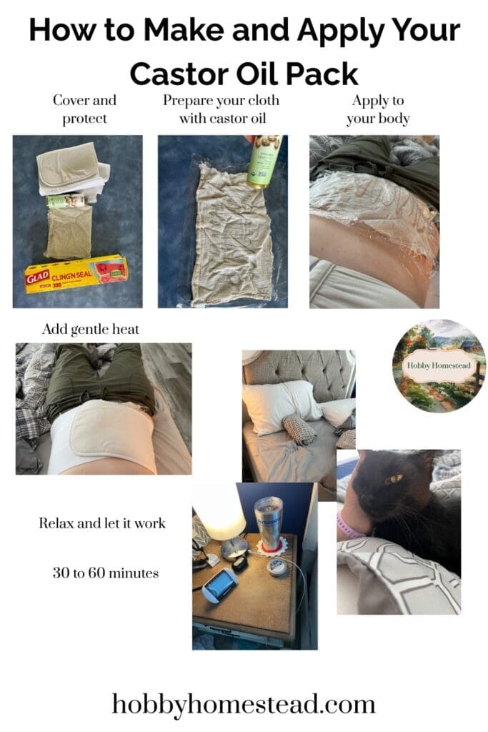 how to make and apply your castor oil pack