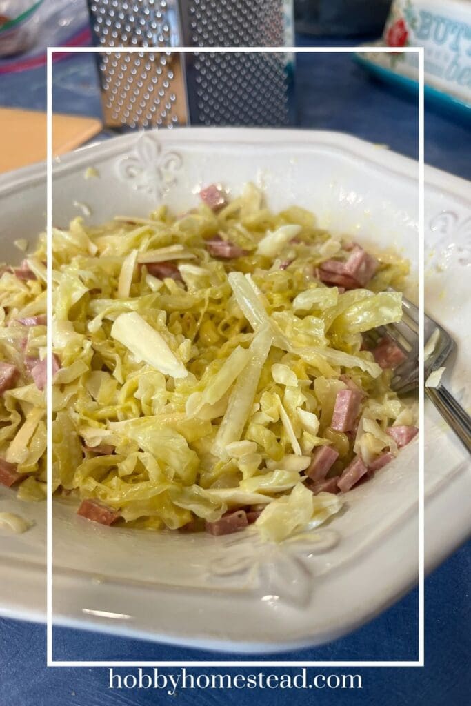 Cold Reuben Sauerkraut Dip Mixed in Bowl