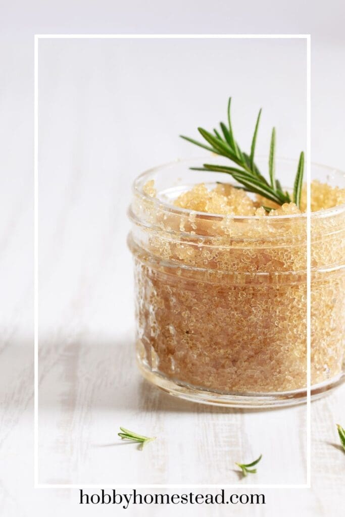 Homemade Sugar Scrub with Vanilla Scents