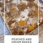 Peaches and Cream Baked Oatmeal A Sweet Morning Treat