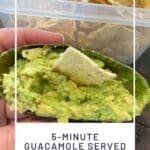5-Minute Guacamole Served in the Avocado Shell