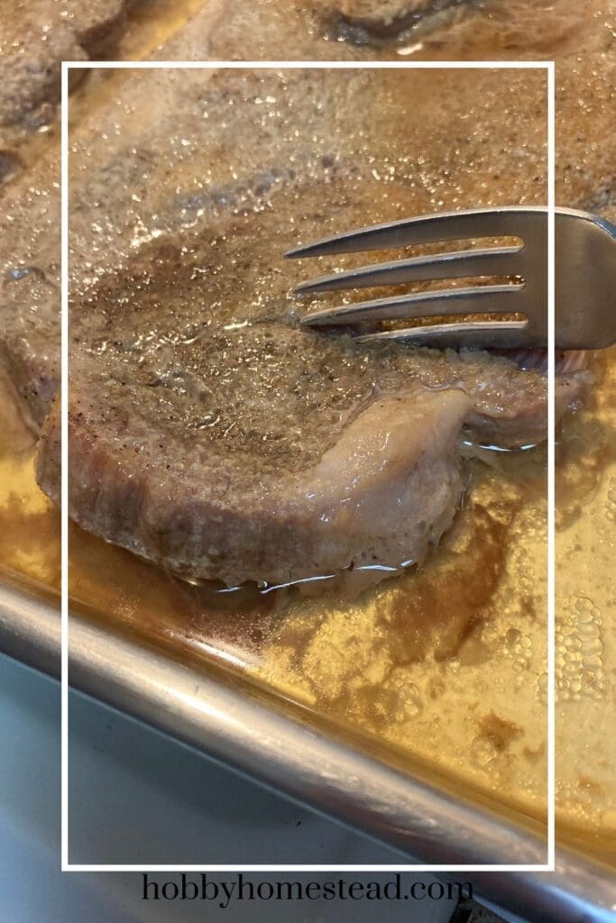 Fork Tender Pork Steak
