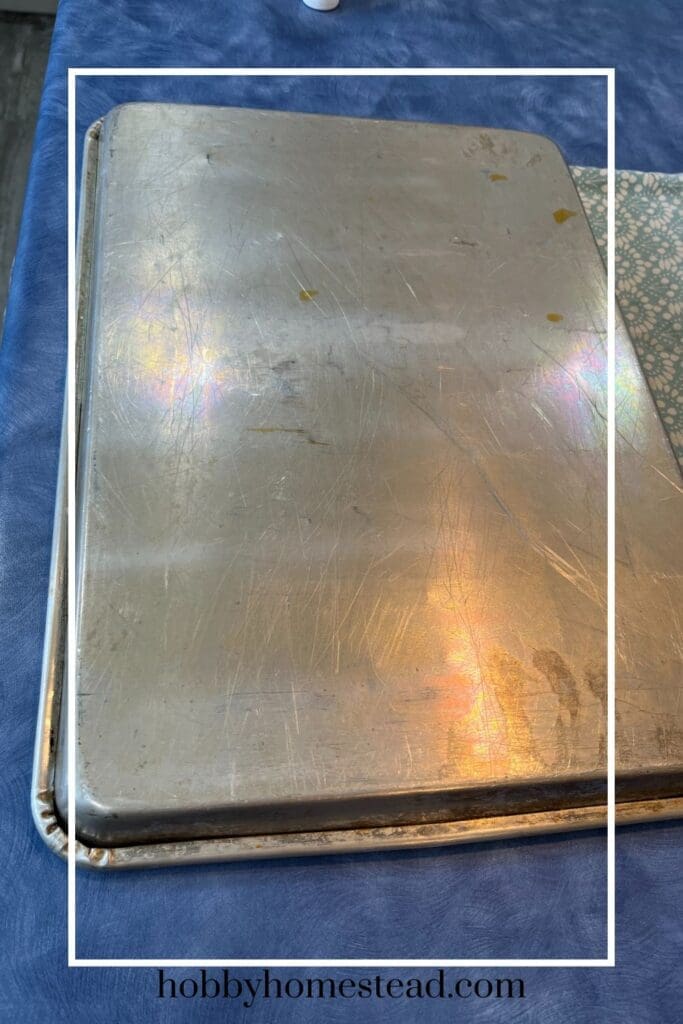 Aluminum Baking Sheet Cleaned