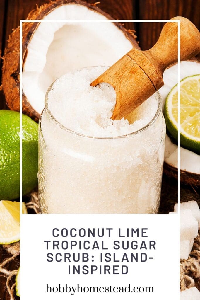 Coconut Lime Tropical Sugar Scrub Island-Inspired