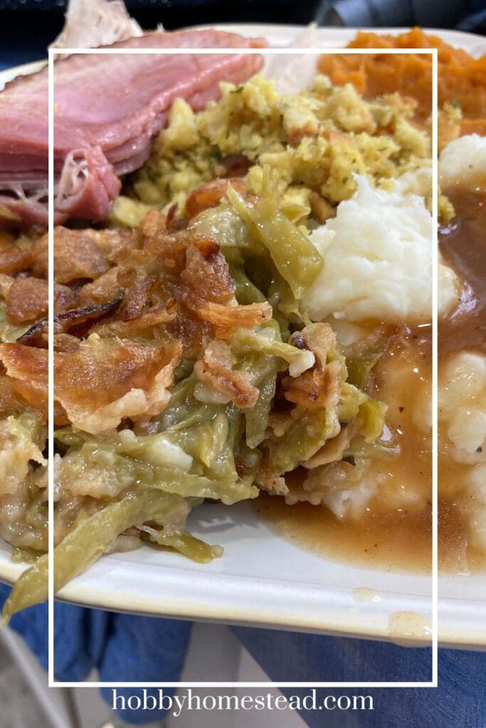 Holiday Meal with a hearty serving of green beans
