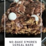 No-Bake S'mores Cereal Bars Recipe Gooey Goodness