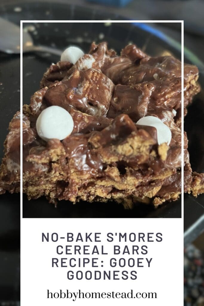 No-Bake S'mores Cereal Bars Recipe Gooey Goodness