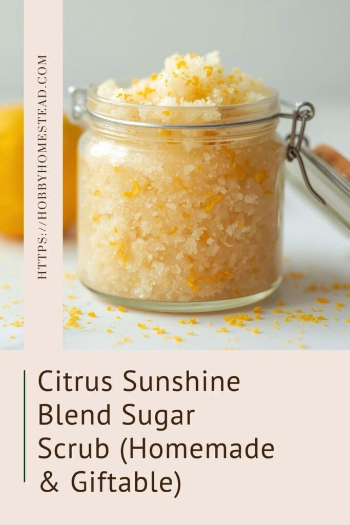 Citrus Sunshine Blend Sugar Scrub (Homemade & Giftable)