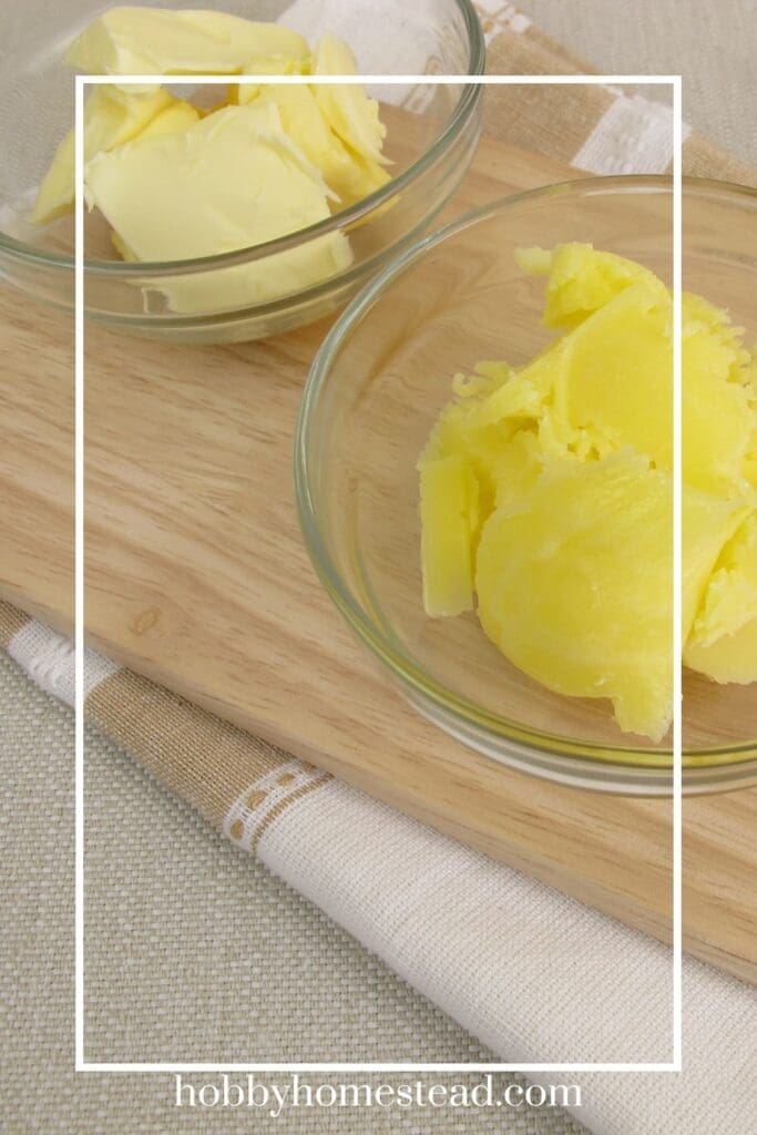 Cold and Softened Butter
