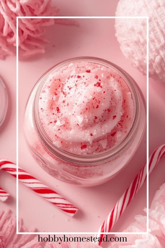 Peppermint sugar scrub