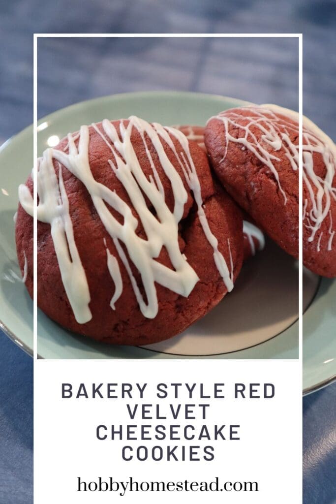 Bakery Style Red Velvet Cheesecake Cookies