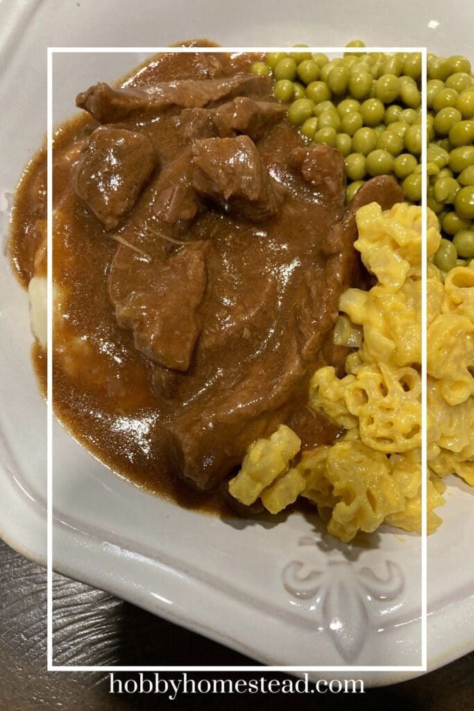 Easy Tender Beef and Gravy meal