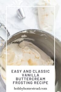 Easy and Classic Vanilla Buttercream Frosting Recipe