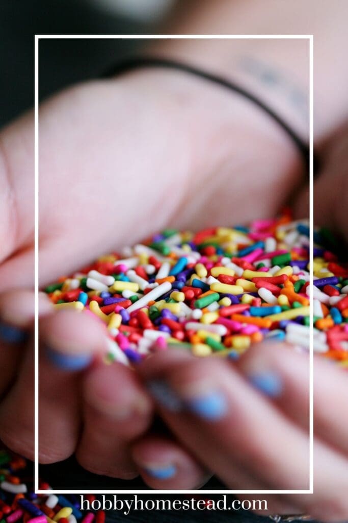 Holding Easy and Colorful Sprinkles
