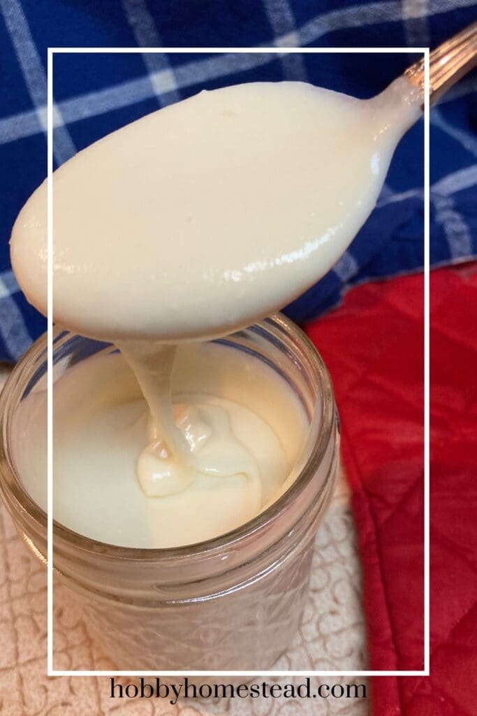 Homemade Sweetened Condensed Milk from Mix