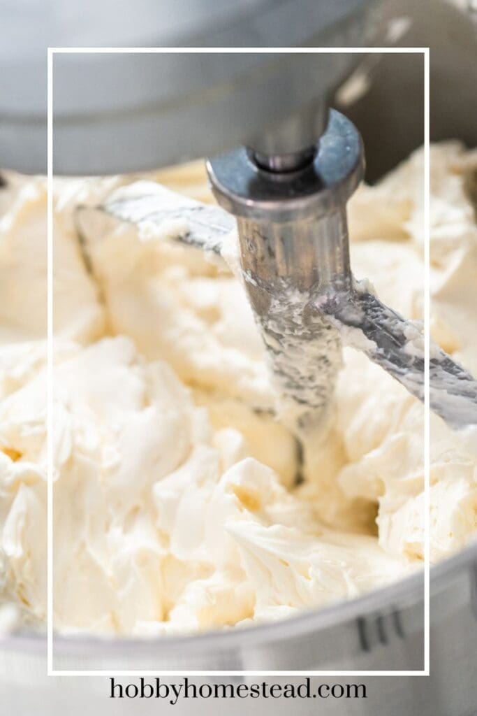 Mixing Creamy Homemade Frosting