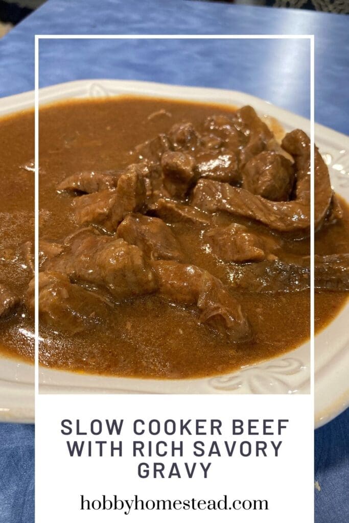 Slow Cooker Beef with Rich Savory Gravy