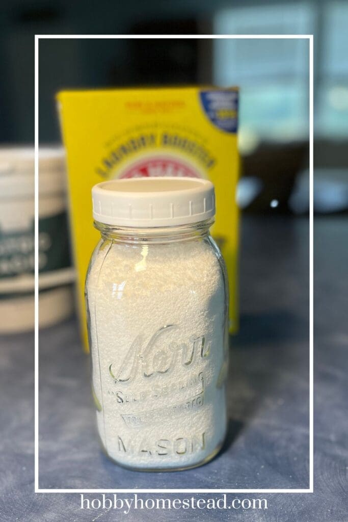 DIY powdered dishwasher detergent