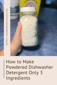 How to Make Powdered Dishwasher Detergent Only 3 Ingredients