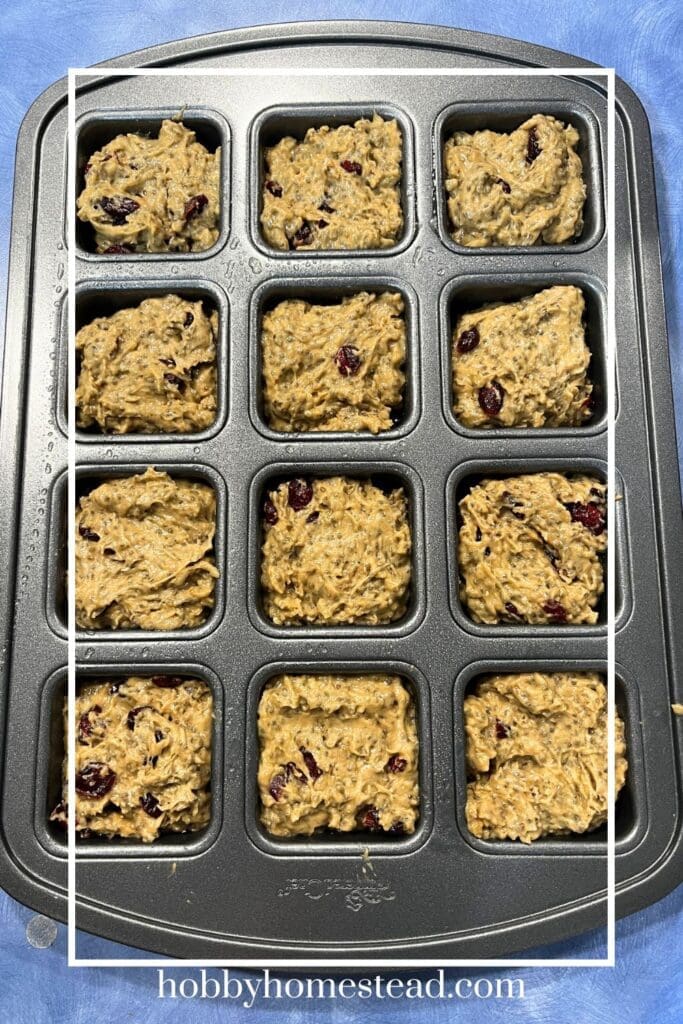 Muffin Cups Filled with Chia Seed Muffins