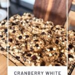 Cranberry White Chocolate Oatmeal Cookies