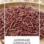 Homemade Chocolate Sprinkles (Smooth Pipeable Version)