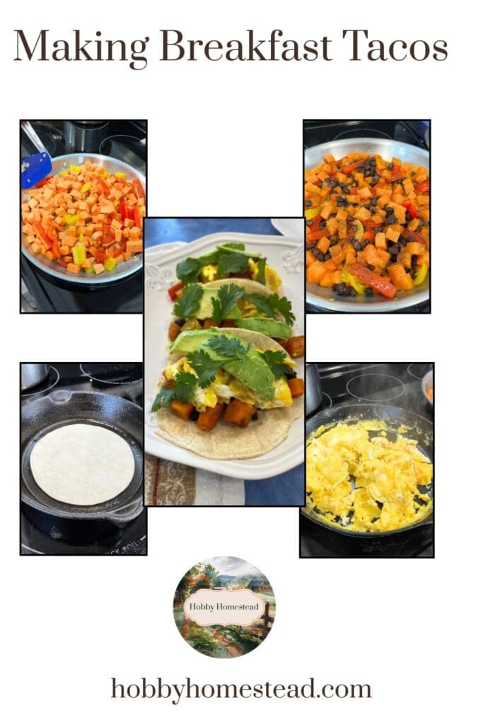 Making Breakfast Tacos