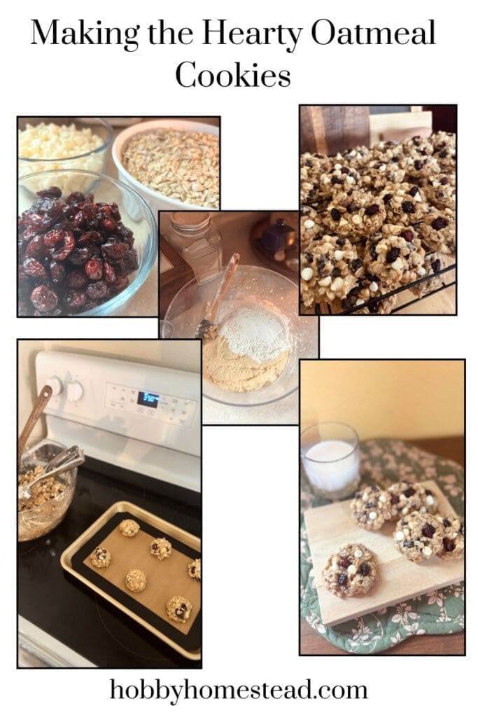 Making the Hearty Oatmeal Cookies