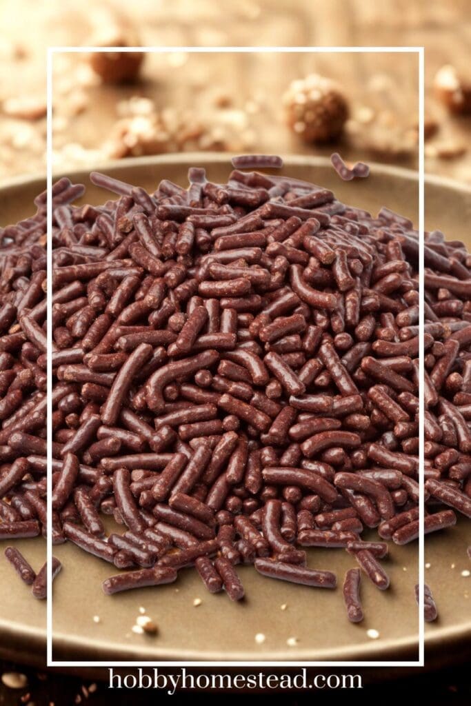Plate of Chocolate Sprinkles