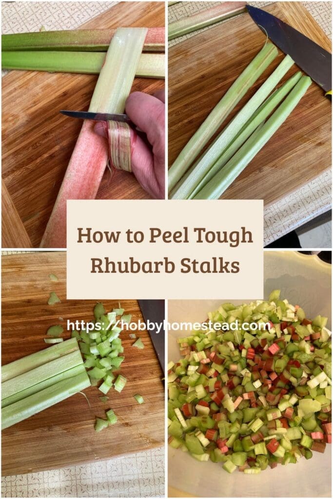 How to Peel Tough Rhubarb Stalks