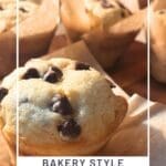 Bakery Style Jumbo Chocolate Chip Muffins