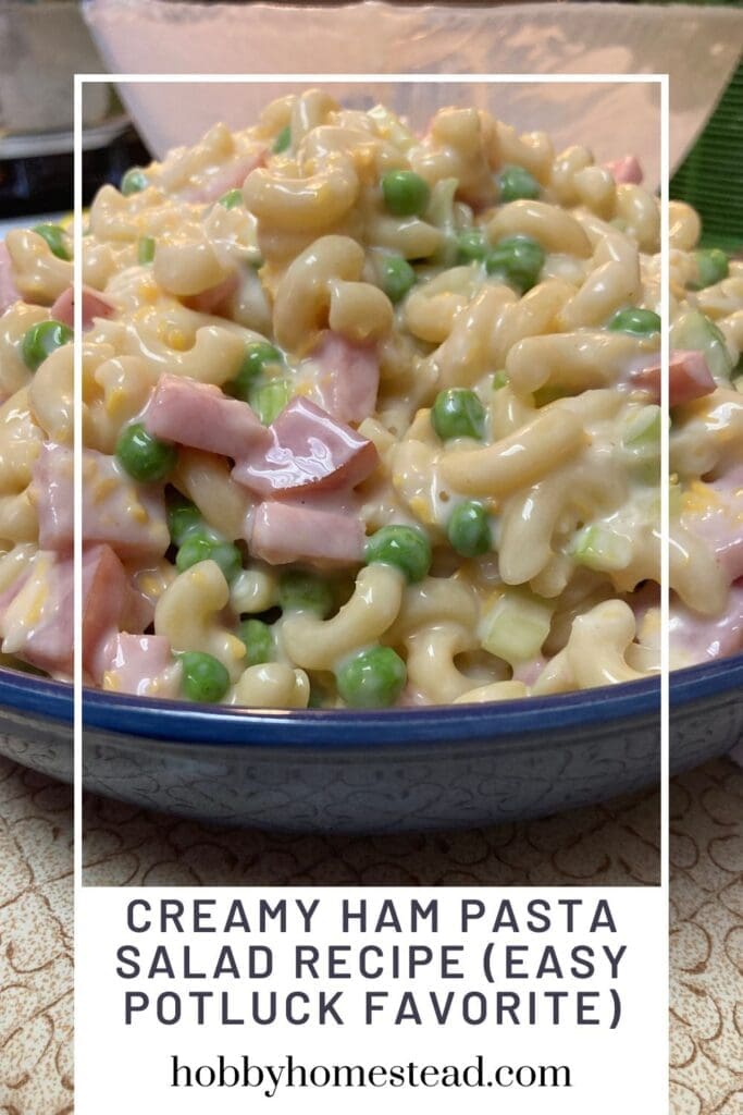 Creamy Ham Pasta Salad Recipe (Easy Potluck Favorite)