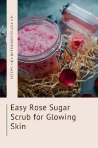 Easy Rose Sugar Scrub for Glowing Skin